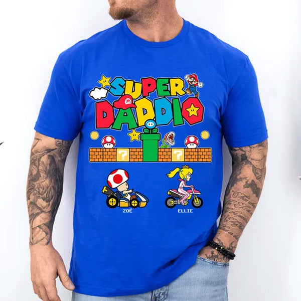 Custom Super Daddio Shirt, Funny Dad Shirt