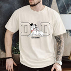 Custom Cartoon Dad Est Year Tee