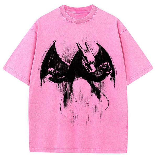 Sumie Charizard Brush Art Tee | Pokemon Anime