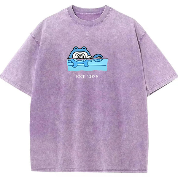 Cute Parent & Kid Poliwhirl Vintage Washed T-Shirt