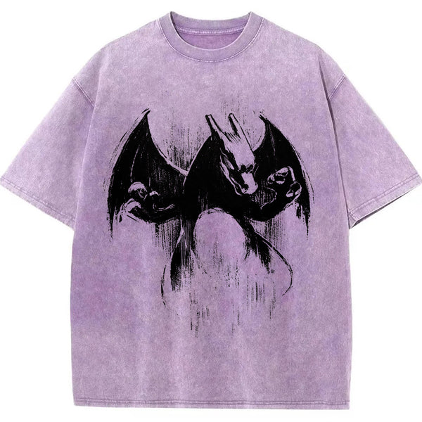 Sumie Charizard Brush Art Tee | Pokemon Anime