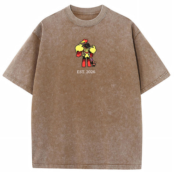 Cute Parent & Kid Armarouge Vintage Washed T-Shirt