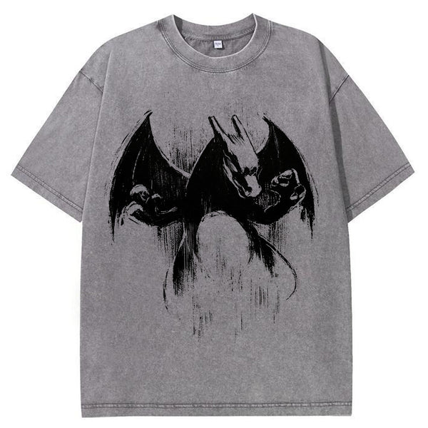Sumie Charizard Brush Art Tee | Pokemon Anime