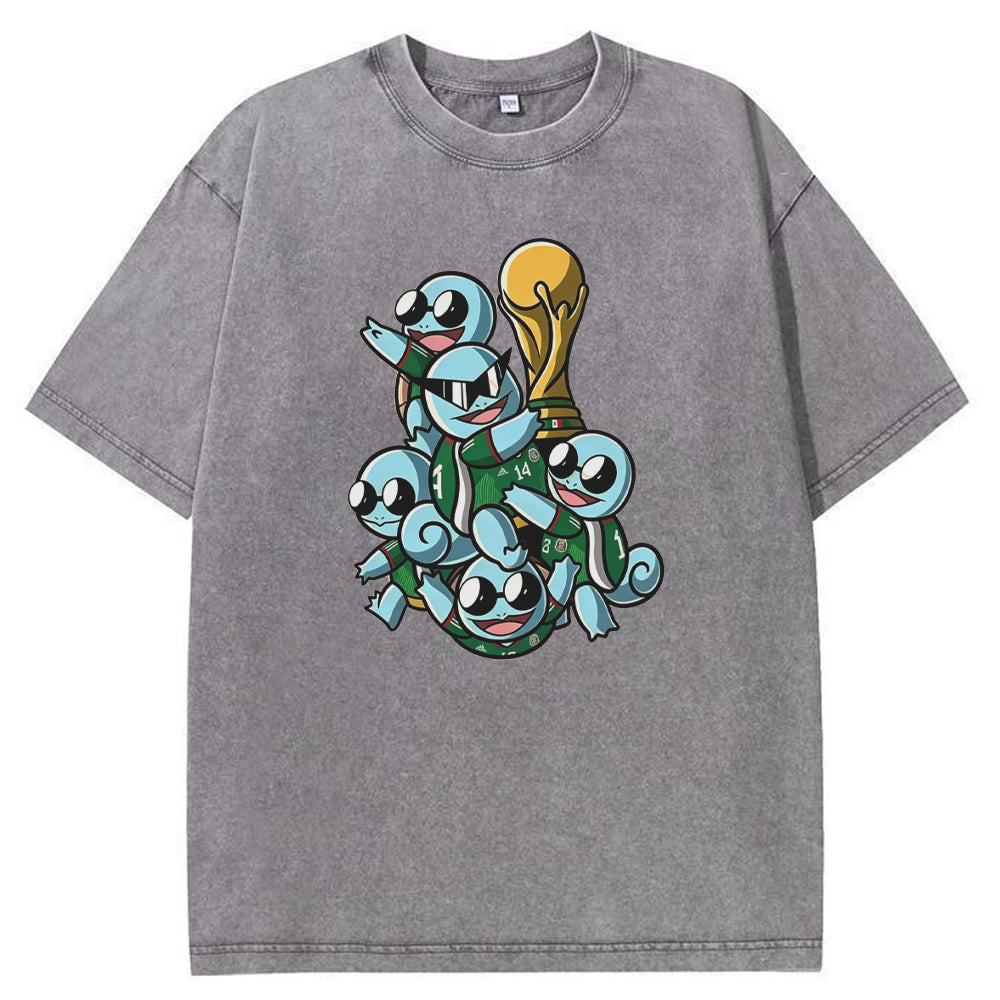 2026 World Cup Pokemon Mexico Squirtle Squad Graphic Tee Secondary image