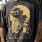 Personalized Best Dad Ever Dadzilla T-Shirt Father Day Gifts for Dad Funny Papa Tshirt