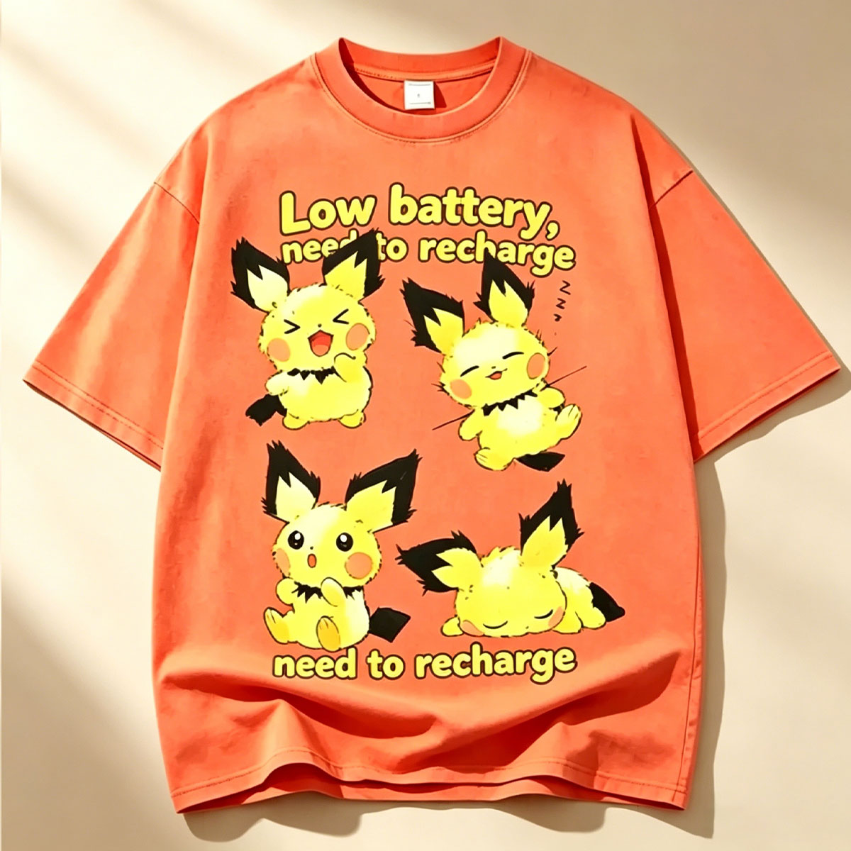 Baby Low Battery Need To Recharge Vintage Washed Tee Secondary image