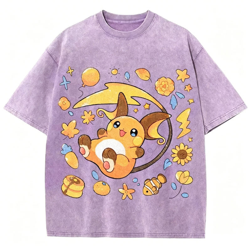 Pokémon Raichu Unisex Vintage Washed Tee Main image