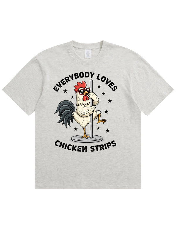 Funny Chicken Strips Pole Dance Adult Humor T-Shirt