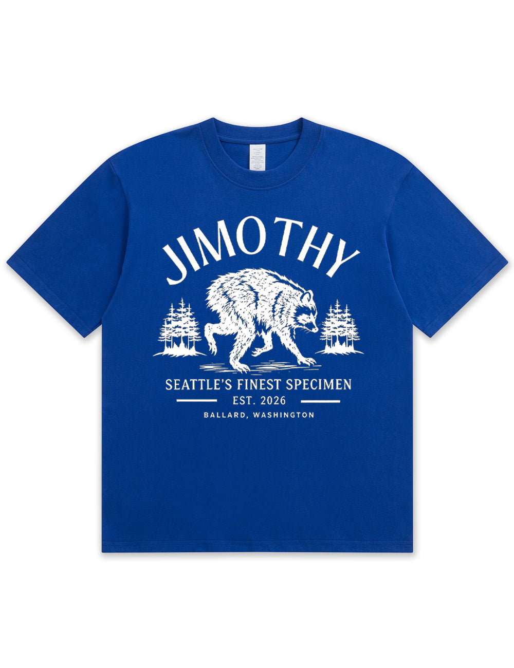Seattle Racoon Trash Panda Graphic Soft Cotton T-Shirt