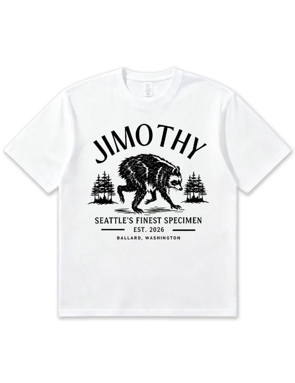Seattle Racoon Trash Panda Graphic Soft Cotton T-Shirt