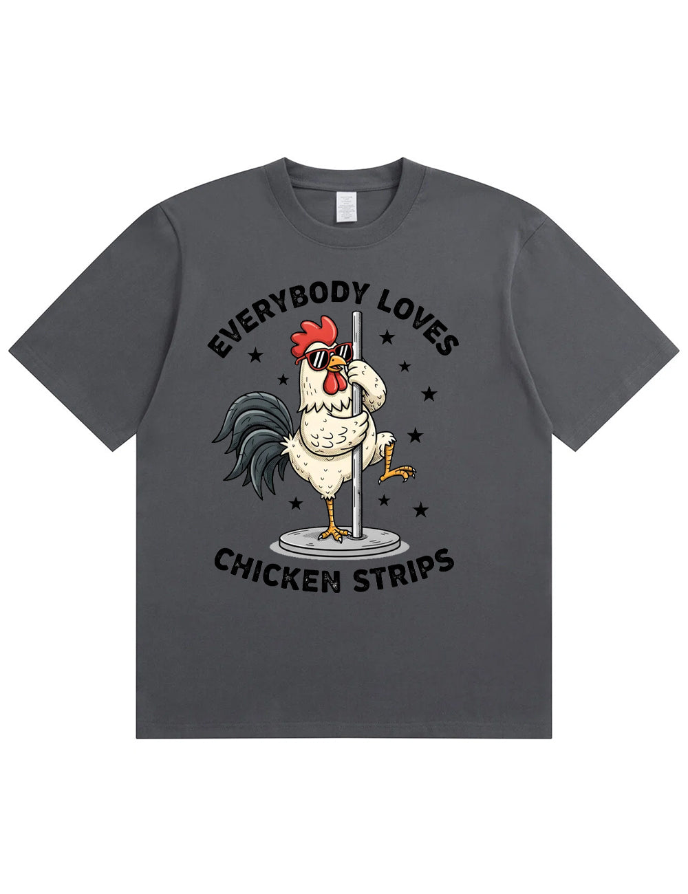 Funny Chicken Strips Pole Dance Adult Humor T-Shirt