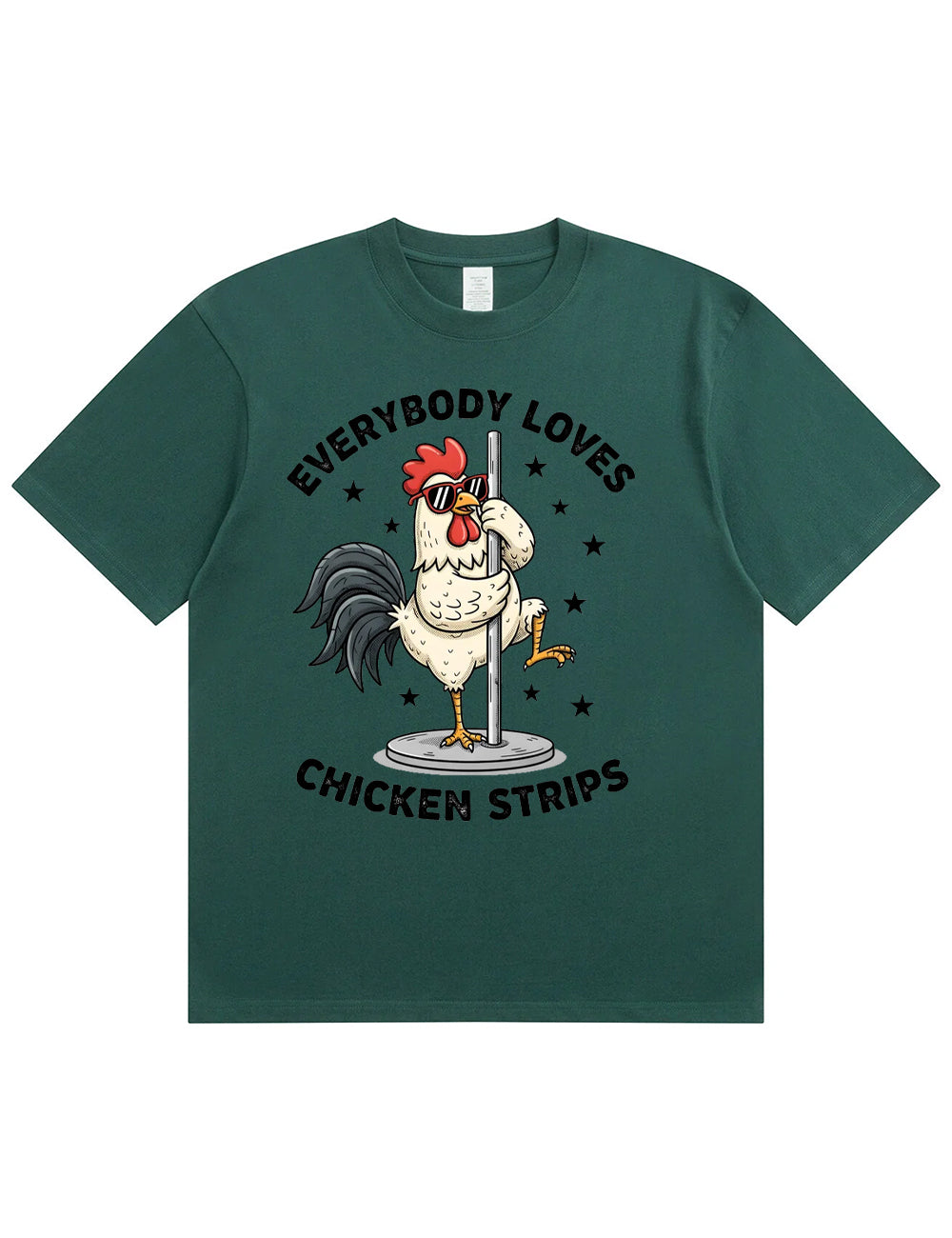 Funny Chicken Strips Pole Dance Adult Humor T-Shirt