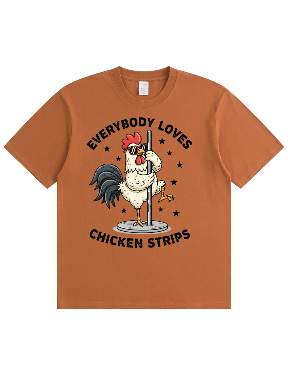 Funny Chicken Strips Pole Dance Adult Humor T-Shirt