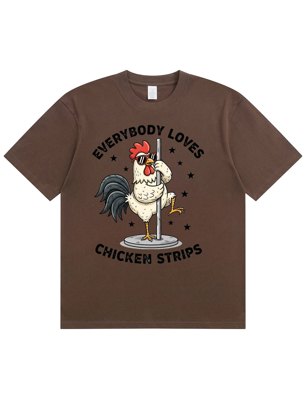 Funny Chicken Strips Pole Dance Adult Humor T-Shirt