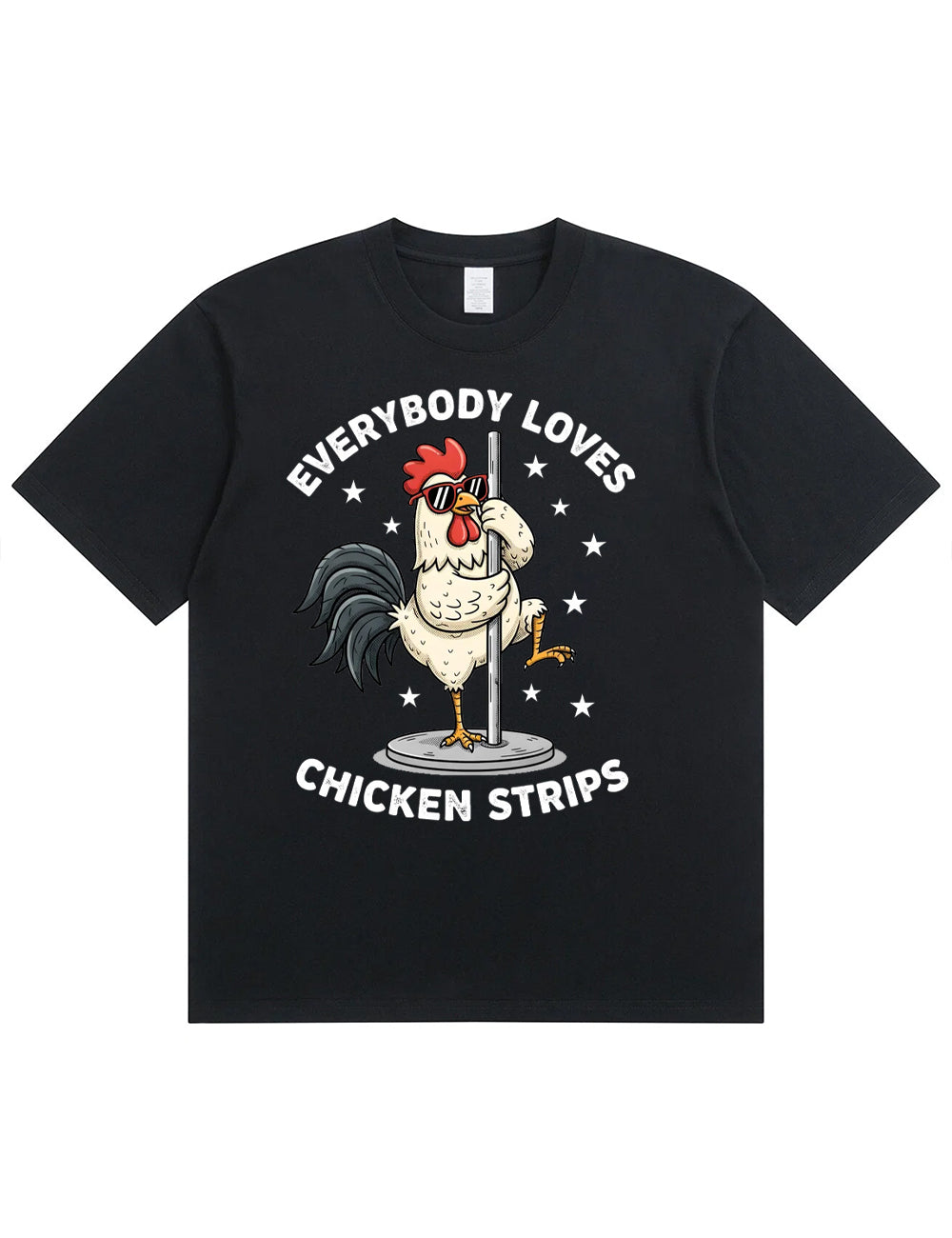 Funny Chicken Strips Pole Dance Adult Humor T-Shirt