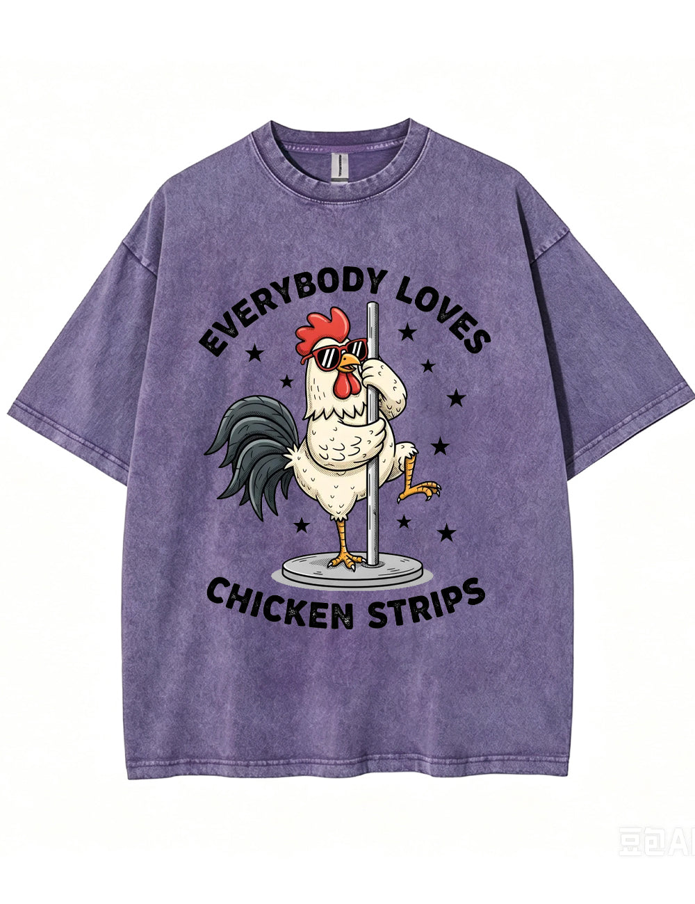 Funny Chicken Strips Pole Dance Adult Humor T-Shirt
