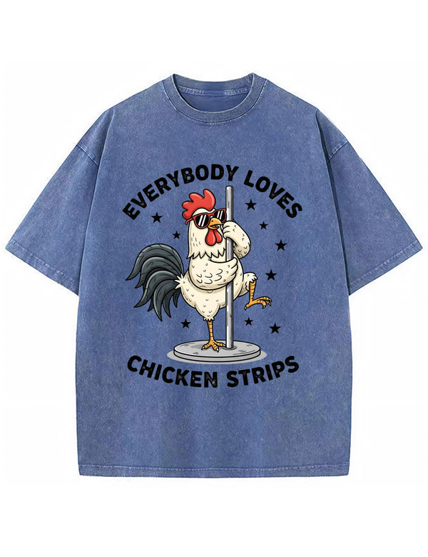 Funny Chicken Strips Pole Dance Adult Humor T-Shirt