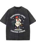 Funny Chicken Strips Pole Dance Adult Humor T-Shirt