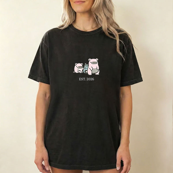 Cute Parent & Kid Slowbro Vintage Washed T-Shirt