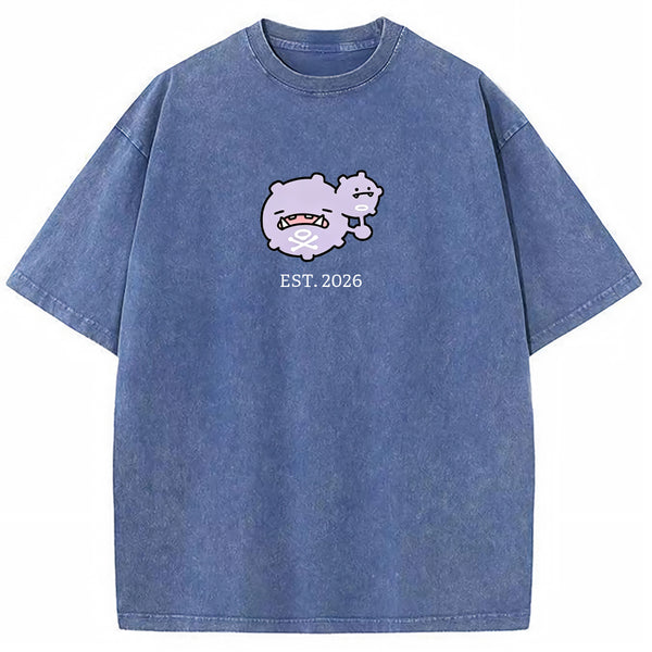 Cute Parent & Kid Koffing Vintage Washed T-Shirt