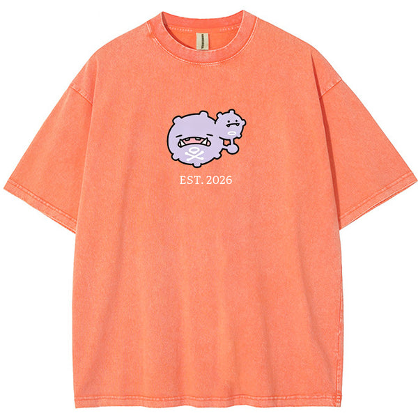 Cute Parent & Kid Koffing Vintage Washed T-Shirt
