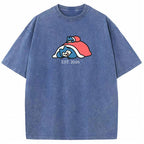 Cute Parent & Kid Snorlax Vintage Washed T-Shirt