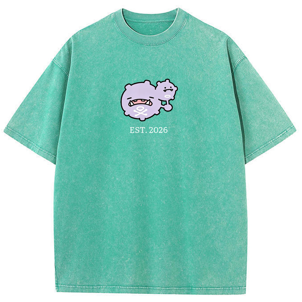 Cute Parent & Kid Koffing Vintage Washed T-Shirt