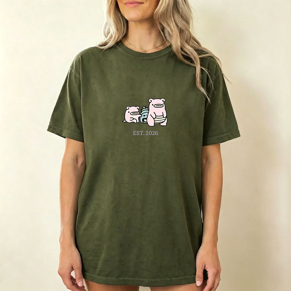 Cute Parent & Kid Slowbro Vintage Washed T-Shirt Secondary image