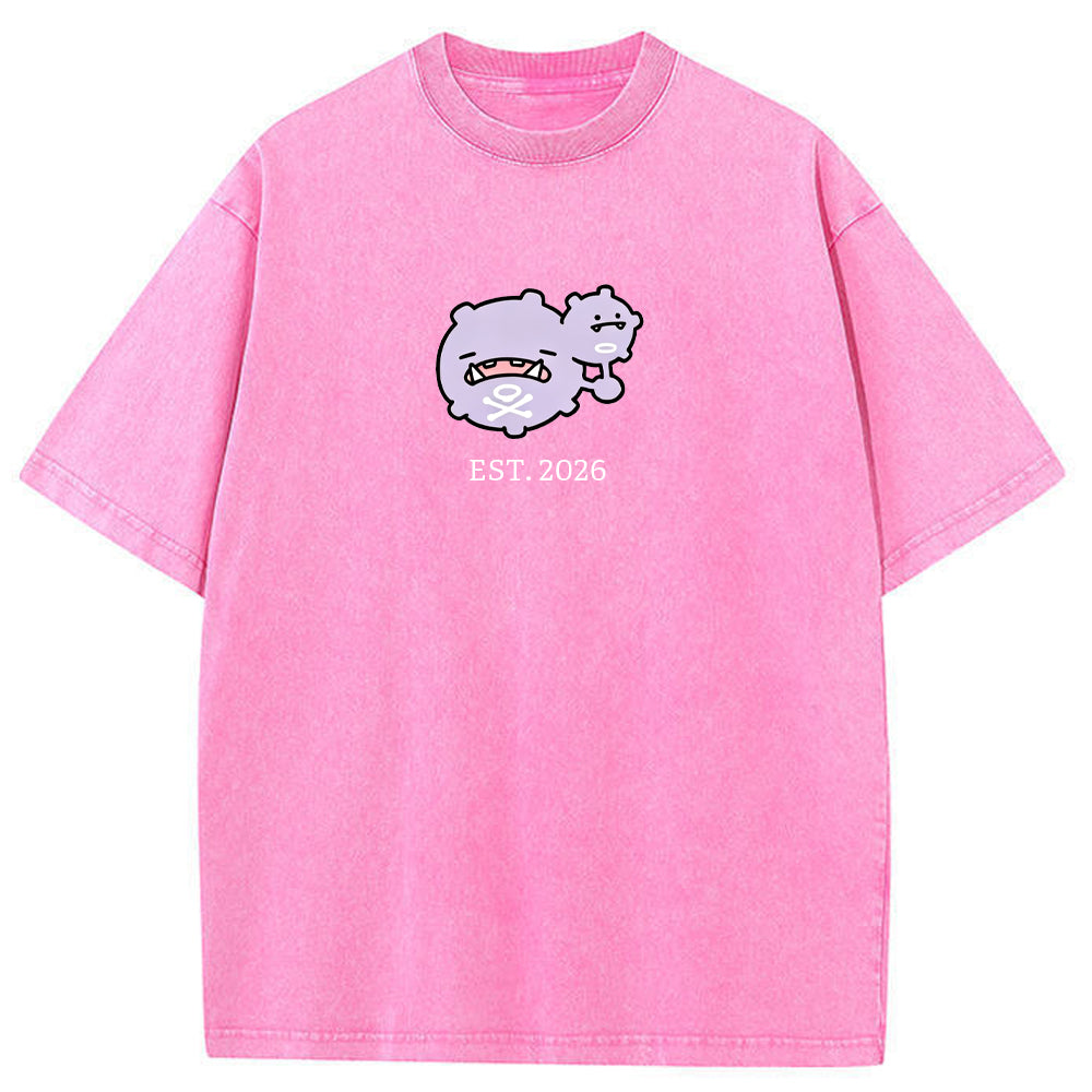 Cute Parent & Kid Koffing Vintage Washed T-Shirt