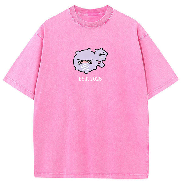 Cute Parent & Kid Koffing Vintage Washed T-Shirt