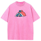 Cute Parent & Kid Snorlax Vintage Washed T-Shirt