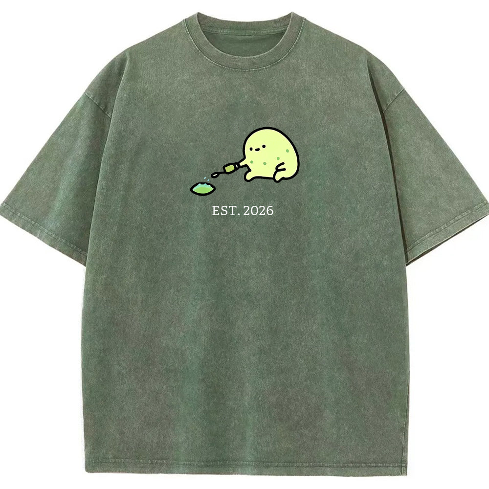 Cute Parent & Kid Oddish Vintage Washed T-Shirt Secondary image