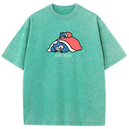 Cute Parent & Kid Snorlax Vintage Washed T-Shirt