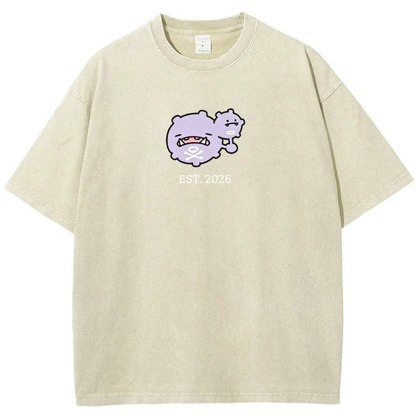 Cute Parent & Kid Koffing Vintage Washed T-Shirt