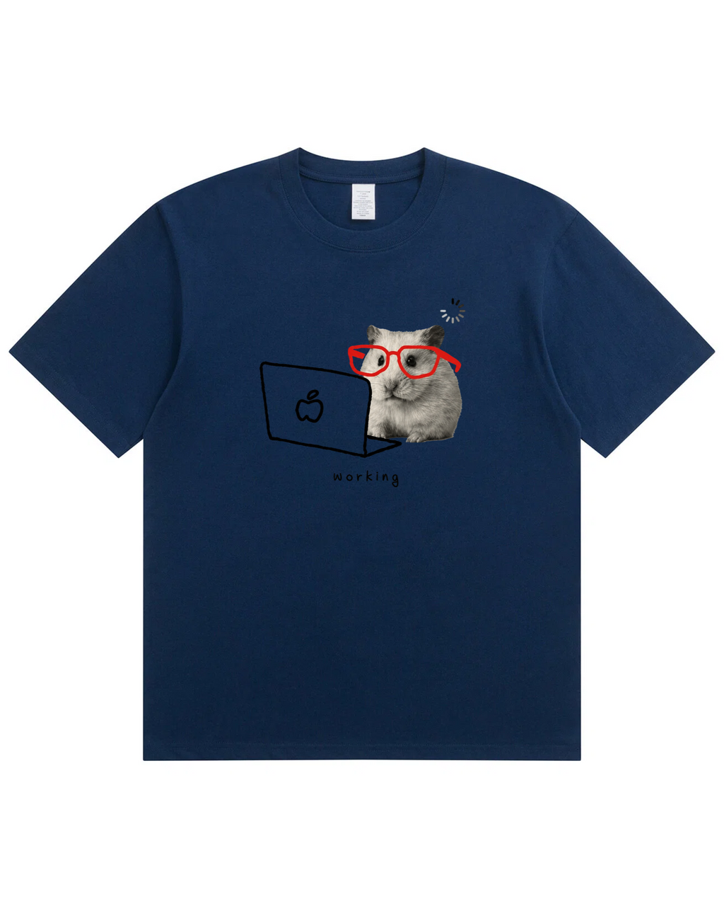 Working Hamster Tee – Cute Graphic T-Shirt
