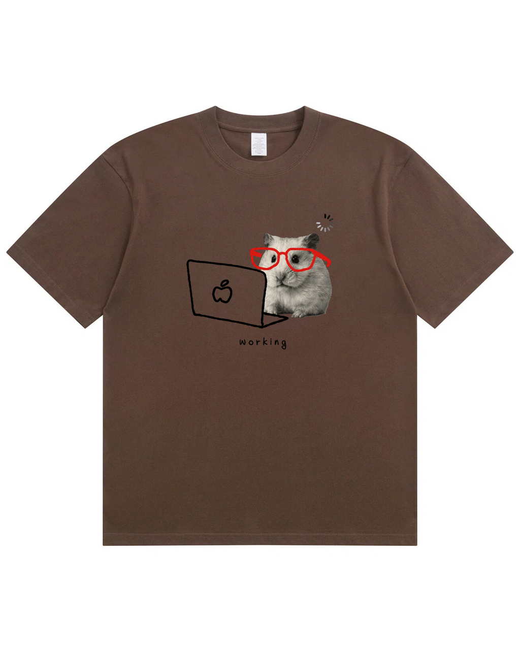 Working Hamster Tee – Cute Graphic T-Shirt