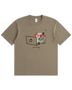 Working Hamster Tee – Cute Graphic T-Shirt