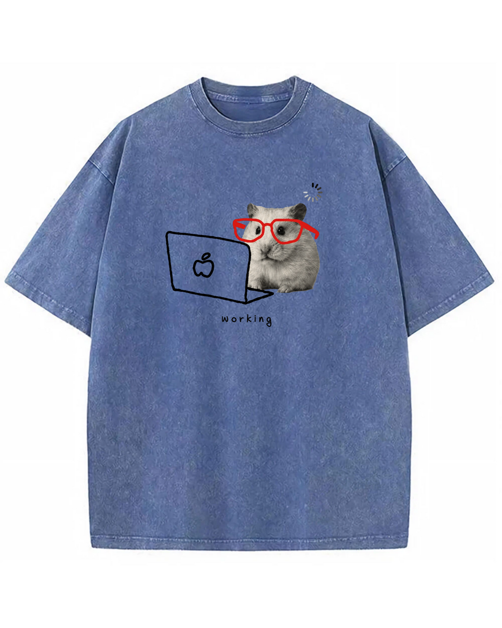 Working Hamster Tee – Cute Graphic T-Shirt