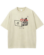 Working Hamster Tee – Cute Graphic T-Shirt