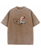 Working Hamster Tee – Cute Graphic T-Shirt