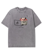 Working Hamster Tee – Cute Graphic T-Shirt