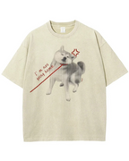 "I'm Not Going Home" Shiba Inu Graphic T-Shirt
