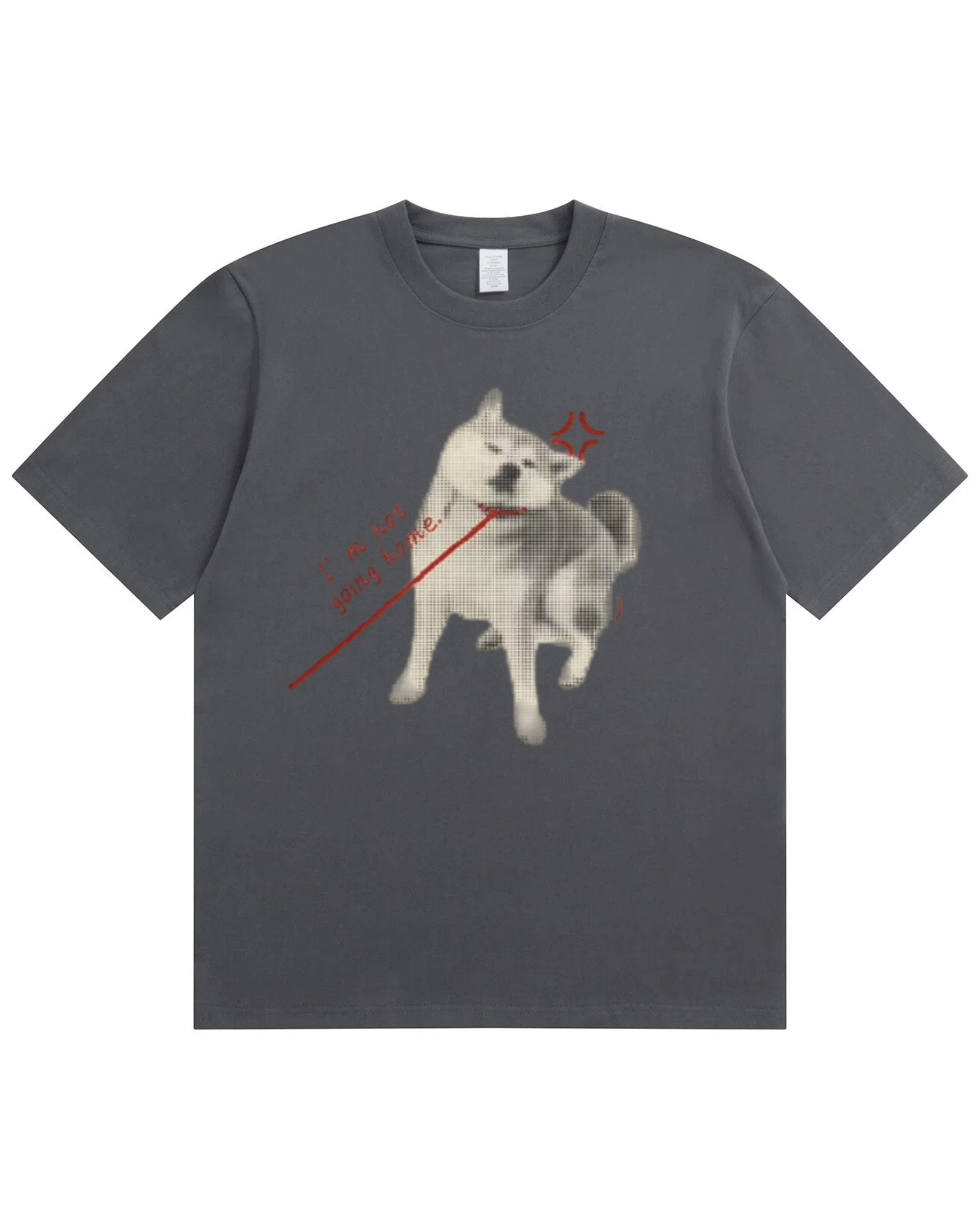 "I'm Not Going Home" Shiba Inu Graphic T-Shirt