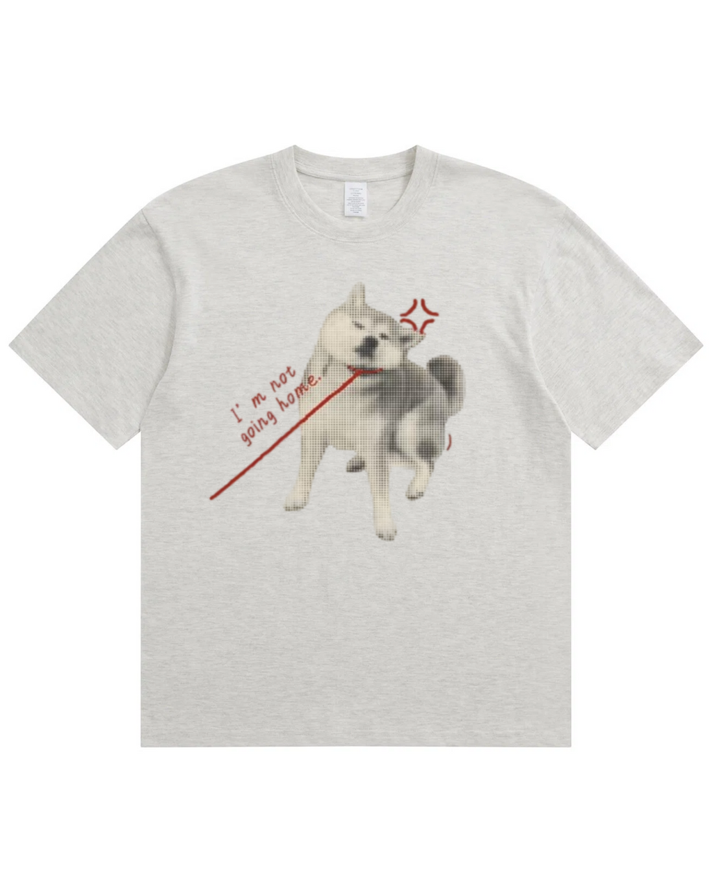 "I'm Not Going Home" Shiba Inu Graphic T-Shirt