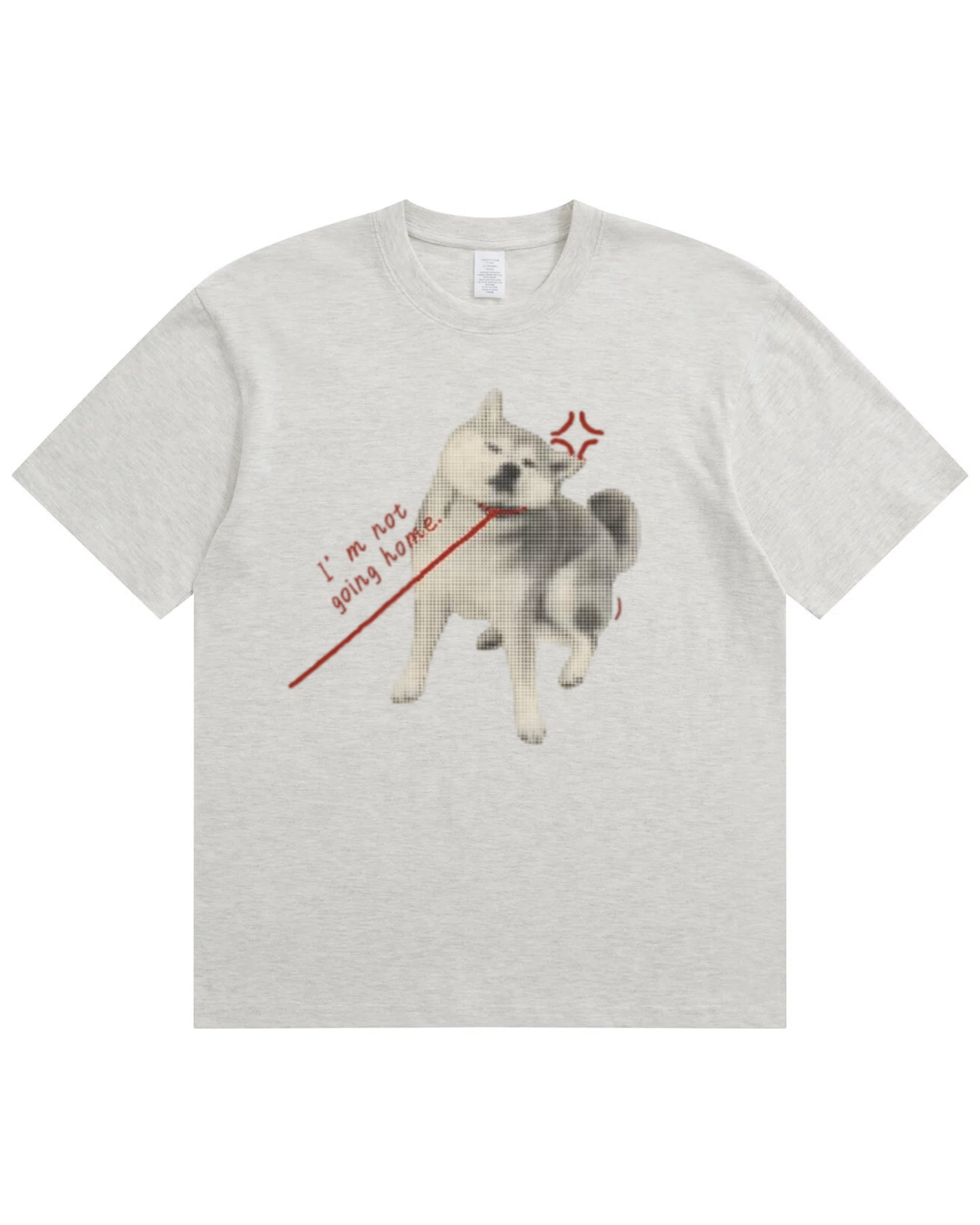 "I'm Not Going Home" Shiba Inu Graphic T-Shirt