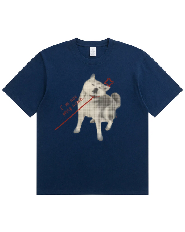 "I'm Not Going Home" Shiba Inu Graphic T-Shirt