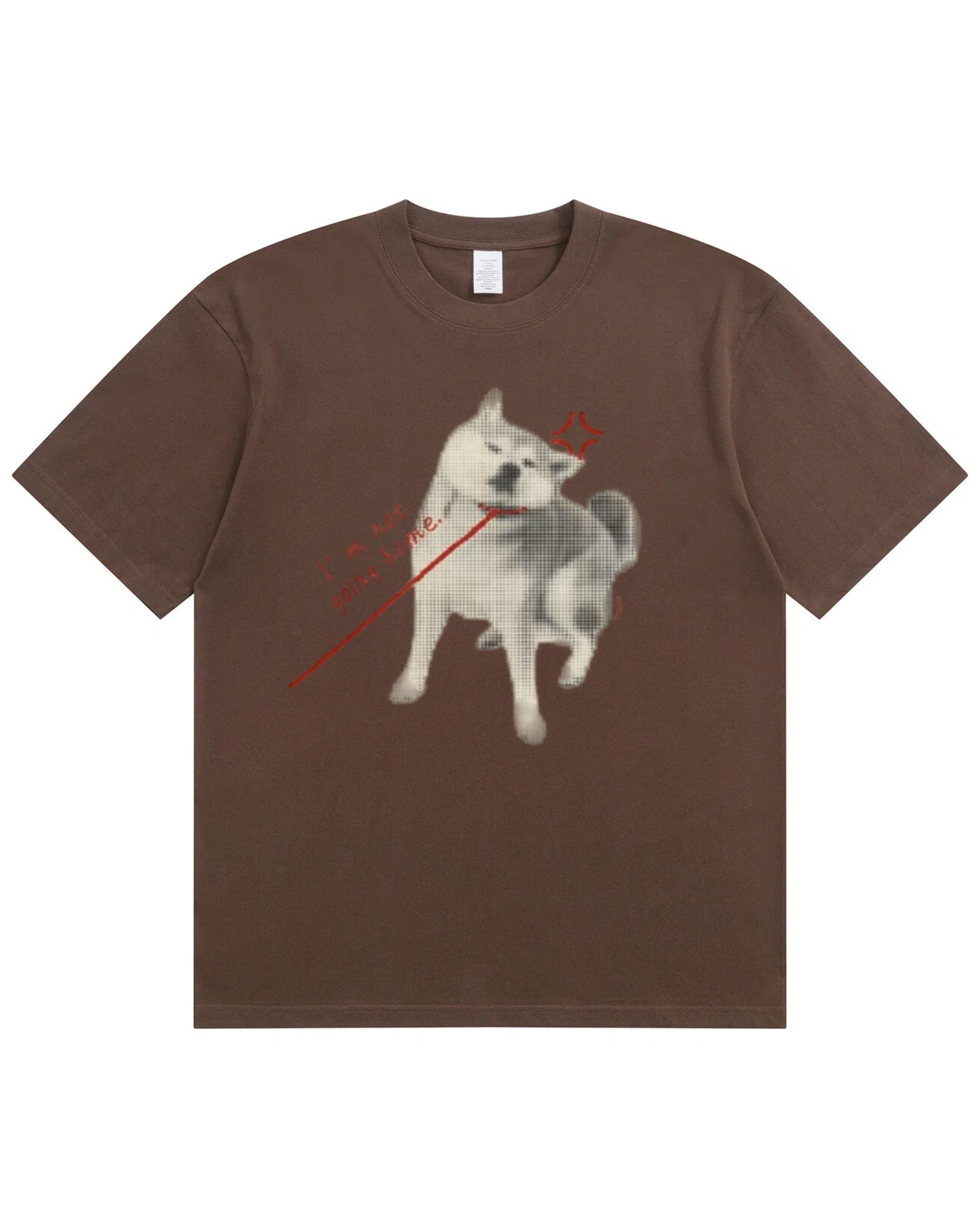 "I'm Not Going Home" Shiba Inu Graphic T-Shirt