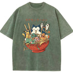 Pokemon Ramen Bowl Retro Cartoon Vintage Tee | Pokemon Anime