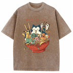 Pokemon Ramen Bowl Retro Cartoon Vintage Tee | Pokemon Anime