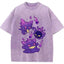 Purple Gastly Haunter Gengar Ghost Flame Cartoon Tee | Pokemon Anime